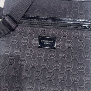 Michael Kors Gray Embossed Men's Messenger Bag